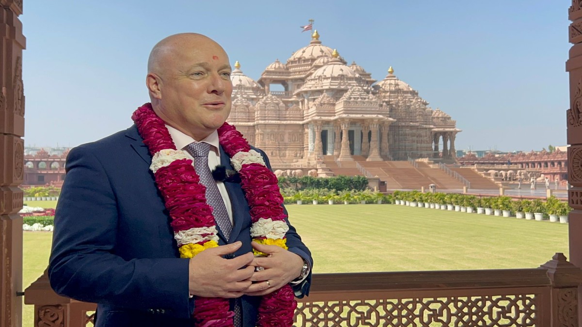 New Zealand Prime Minister Christopher Luxon Visits BAPS Swaminarayan Akshardham