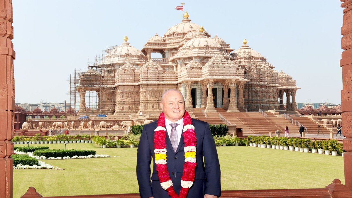 New Zealand Prime Minister Christopher Luxon Visits BAPS Swaminarayan Akshardham