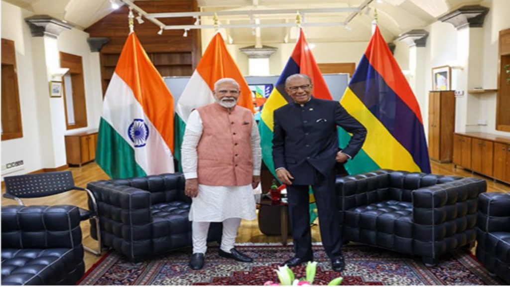 PM with Mauritius PM