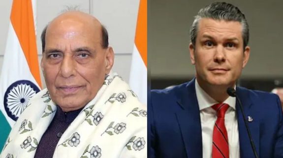 Rajnath Singh speaks with US counterpart Pete Hegseth