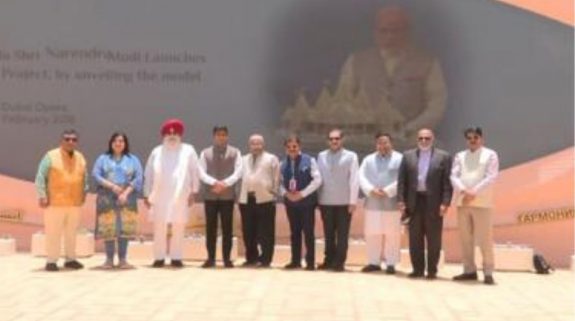 “Divine darshan…”: All-party delegation led by Shrikant Shinde visits BAPS temple in Abu Dhabi