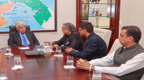 Shashi Tharoor-led delegation meets Panama President Jose Raul Mulino