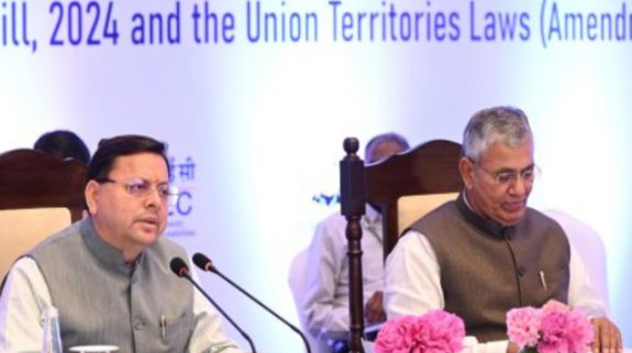 Uttarakhand CM Dhami participates in JPC dialogue program on One Nation, One Election