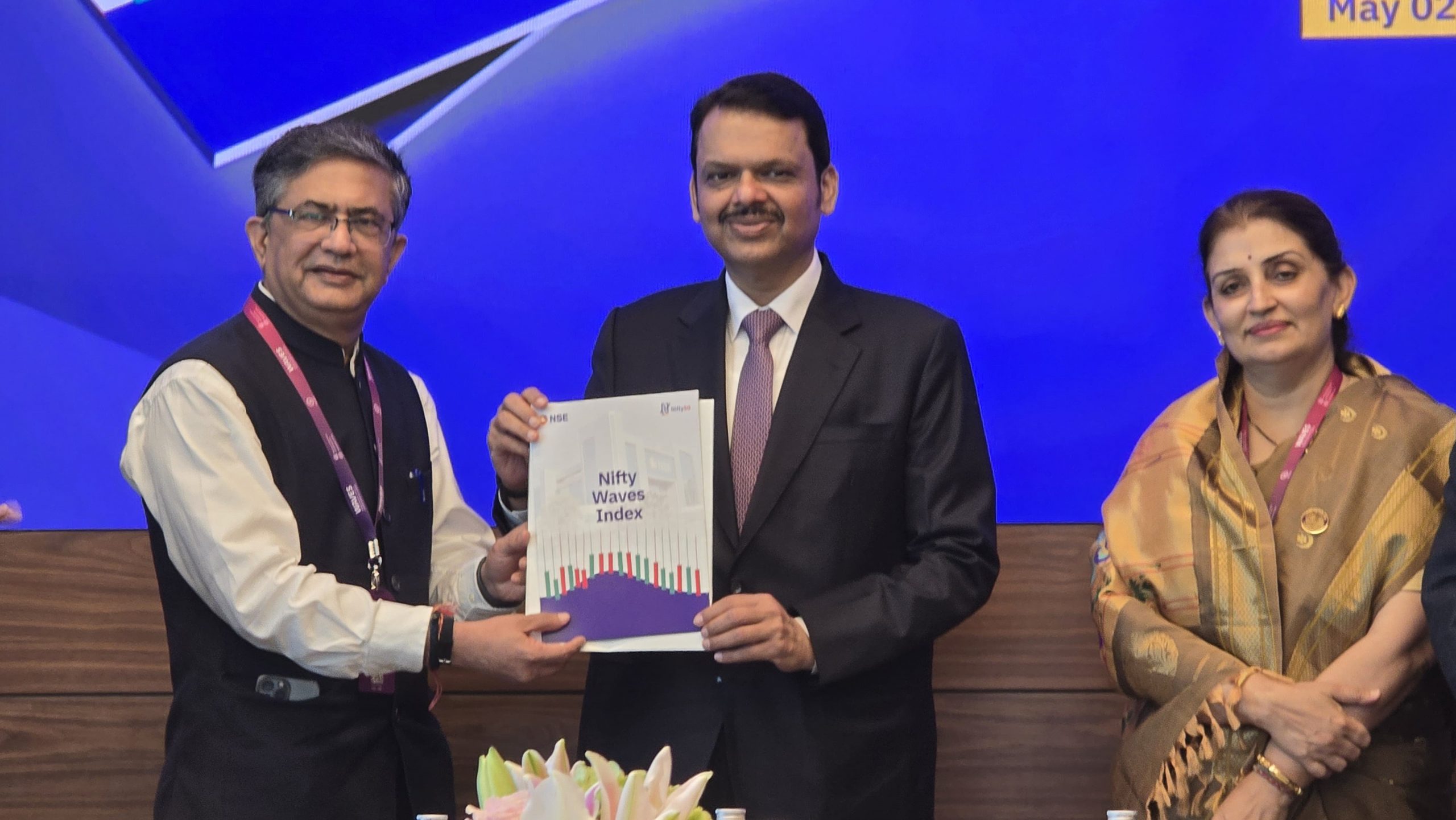 Nifty Waves Index launched at WAVES 2025 by Hon’ble Chief Minister of Maharashtra Shri Devendra Fadnavis