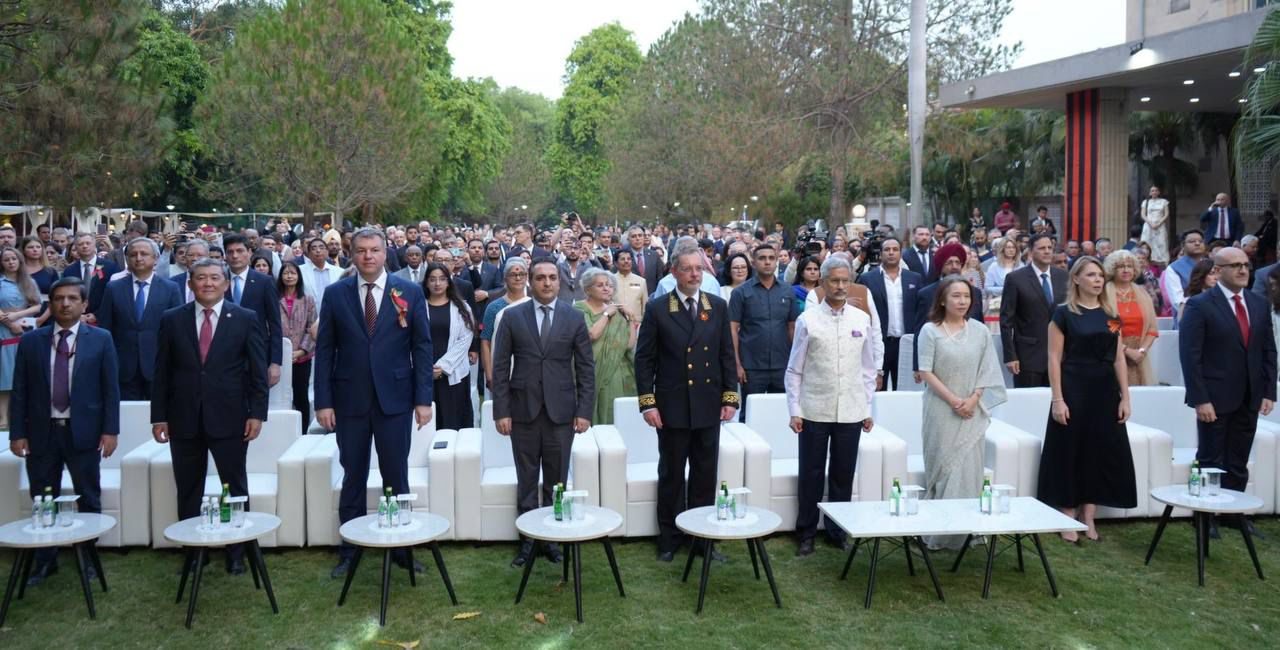Russian Embassy in Delhi co-hosted a solemn reception on the occasion of the 80th Anniversary of the Victory