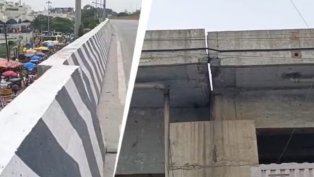 Hosur Flyover Develops Lateral Shift