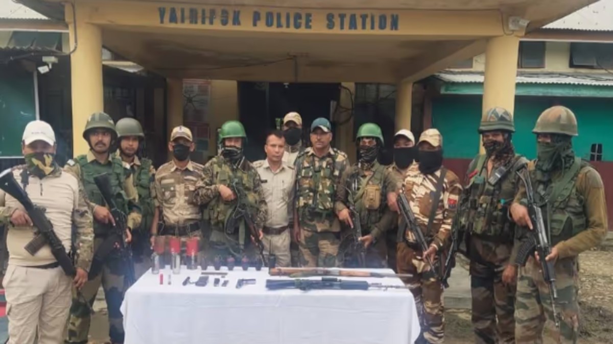 Manipur: Security forces recover 328 weapons in major crackdown across valley districts