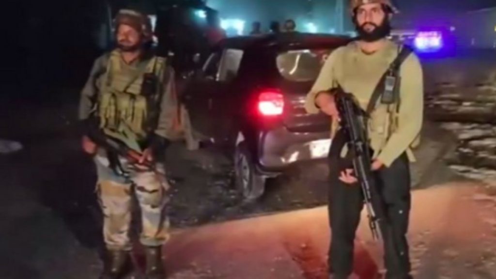 Security forces conducting inspections in Ramban