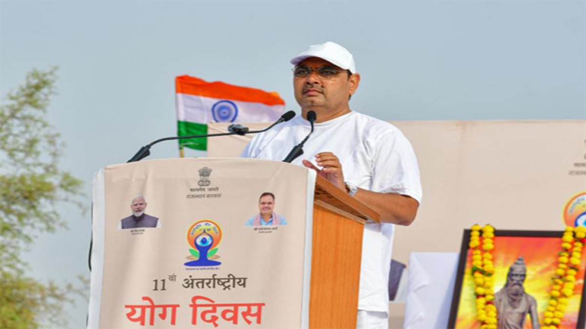 Yoga is a gift of Indian civilisation, celebrated globally due to PM Modi’s efforts: Rajasthan CM