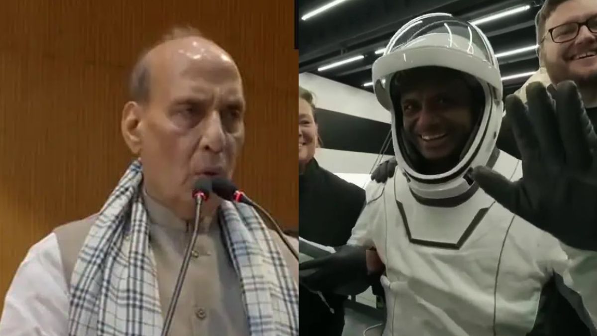 “Lifted India’s aspirations to new heights”: Rajnath Singh on Group Captain Shubhanshu Shukla’s successful return to Earth