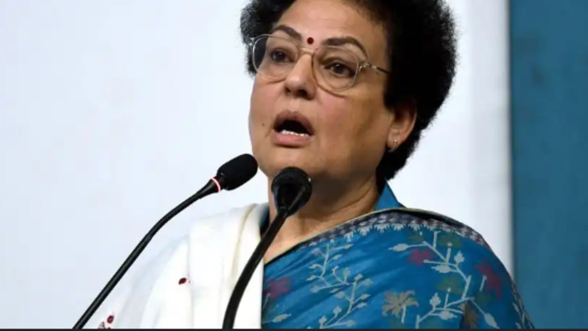 Rekha Sharma slams Mamata govt over Kolkata law student gangrape, alleges TMC “pressure” on police.